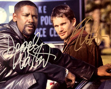 Denzel Washington, Ethan Hawke Signed 8x10