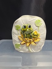 Vintage 1978 Neil the Frog Sears Roebuck Ceramic Napkin Holder Japan picture