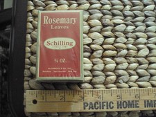 Vintage Antique Schilling Spice Box Rosemary NEW NOS NIP picture