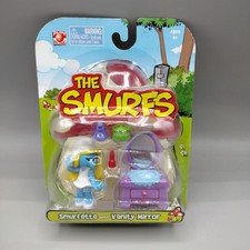 The Smurfs Smurfette with Vanity Mirror Jakks 2008 Brand New Sealed Toy NIP picture