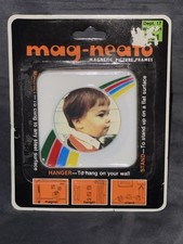 Vintage 1970’s Mag-Neato Magnetic Picture Frame 3 inches picture