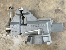 CRAFTSMAN Bench Vise 6” Jaws Swivel Base Model 51856 HEAVY 37-1/2 lb picture