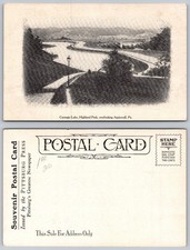 Carnegie Lake Highland Park Pittsburg PA Postcard Aspinwall View 1907-1919 picture