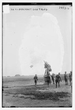 Anti Aircraft Gun Firing c1900 Historic Old Photo picture