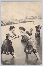 1910s Antique Bathing Beauties Postcard
