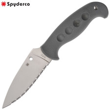 Spyderco Temperance Sprint Run CRUWEAR Serrated Blade Gray FRN + Sheath FB05SGY picture
