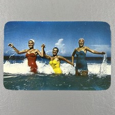 Vintage Surf Bathing Beauties Florida Postcard Posted Daytona Beach 1954 picture