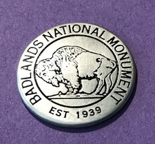 New Listing RARE & Discontinued Badlands Flat 2D Bison Token picture