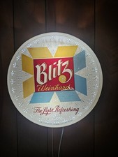 Vintage 50's Blitz Weinhard Beer Lighted Motion Sign Snowflake Works  See Video picture