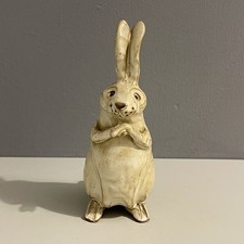 Vintage Studio Pottery Rabbit Hare Kristen Krafts Beaulieu Ceramic Handmade MCM picture