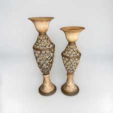 Artmax 4308-CSH Lotus Candle Holders Pair 19