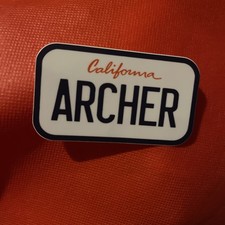 California Tag Decal ARCHER License Plate Sticker 7brew Type Decal picture