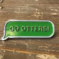 GO OTTERS Lapel Hat Jacket Pin.    ~M14~ picture