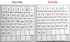 1997 Danbury Mint Pillsbury Doughboy Perpetual Calendar Replacement Number Tiles picture