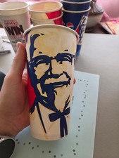 KFC VINTAGE 1997 44oz paper cup Full Sized Colonel picture