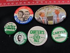 1976 & 1980 Jimmy Carter for President 6 Pinback Button Lot PBL-21 picture