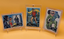 1966 Topps Batman Black Bat 18-Card Lot Robin Riddler Miscut Error Press Variant picture
