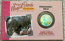 Disney's Magical Parade LE Princesses/Belle Medallion Rare Low Number (36/1000) picture
