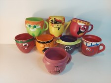 Pillsbury The Funny Face Gang Plastic Cups Set of 8 Vintage 1970s USA Made Retro picture