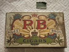 Vintage Pines Bros. Empty Cigar Box 5” Maine 1926 Nice Shape picture