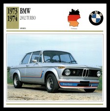1973-1974 BMW 2002 Turbo Edito-Service SA Collector Card - Germany Sports Car picture