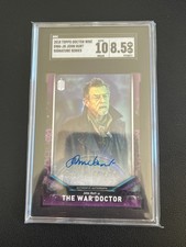 John Hurt 2018 Topps Doctor Who Signature Series Auto War Doctor SGC 8.5  picture
