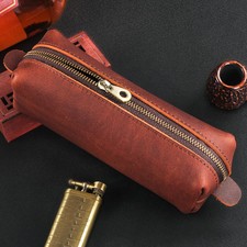 Travel Leather Pipe Bag Portable Pipe Storage Bag Storage Bag Pipe Accessories picture