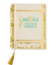 Disney Store Snow White Seven Dwarfs Storybook Replica Journal Notebook Gold NWT picture