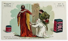 1880s William Shakespeare Litho Libby, McNeill & Libby Canned Meats Trade Card 3 picture