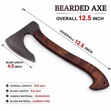 8 Piece Handmade Axe Set – 8 Different Designs – Premium Steel Axes picture