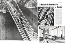 Plane Crash George Washington Bridge New York City 1966 Vtg Mag News Article picture