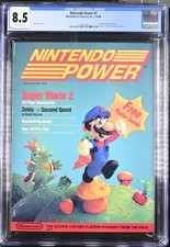 Nintendo Power #1 - CGC 8.5 - Super Mario 2 - Complete Poster Inserts - 7-8/1988 picture