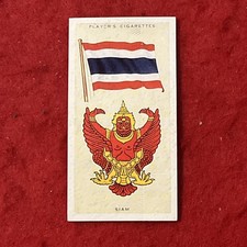 1936 Player’s “National Flags And Arms” SIAM Flag Tobacco Card #38  NM picture
