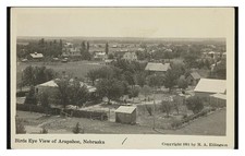 Arapahoe Nebraska Birds Eye View Standard Postcard picture