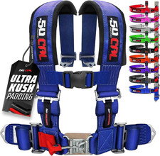 1Pc 50 Cal Blue 4 Point Harness 2