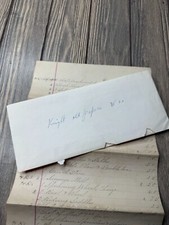 Vintage 1892 Handwritten Estate Inventory Document Elijah Knight Decd Old Papers picture