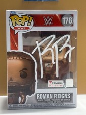 SIGNED Funko Pop WWE Wrestling - ROMAN REIGNS #176 COA AUTHENTICATED picture