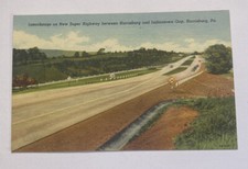 New Super Highway Interchange View~ Harrisburg Pennsylvania PA~ Vintage Postcard picture