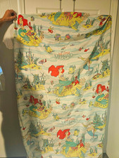 Vintage Disney The Little Mermaid Twin Fitted Bed Sheet And 1  Pillow Sheet picture