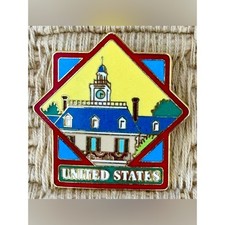 DISNEY 1999 *Rare* WDW Epcot World Showcase USA American Adventure Pavilion Pin picture