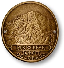 NEW Pikes Peak Hiking Stick Medallion. picture