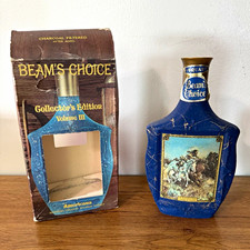 Jim Beam Beam’s Choice Collector’s Edition Volume III Americana Bottle Blue Gold picture