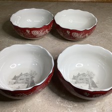 Set Of 4 -222 Fifth Andover 6” Soup / Cereal Bowl picture