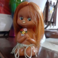 Vintage Japan Showa retro retro pop Hawaiian doll #7b0d35 picture