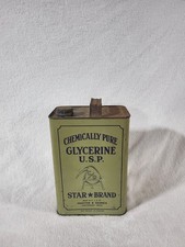 Vintage Star Brand 10 lb Glycerine Tin - Procter & Gamble (Cincinnati, Ohio) picture