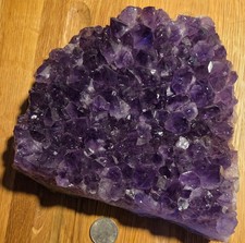4.5 Lbs. Purple Amethyst Crystal Large Chunky Geode Cluster 2019 Grams  picture