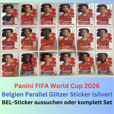 Panini FIFA World Cup World Cup 2026 - Belgium Bel Parallel Stickers SILVER Pick picture
