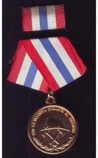 RARE VINTAGE CUBAN ORDEN MEDAL FIREFIGHTING 1 CLASS REVOLUTION REPUBLIC AWARD picture