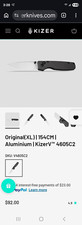 Kizer Original XL V4605C2 Pocketknife 154CM Drop Point Plain Button Gunmetal picture