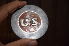 U.S. BERKEL METAL BADGE STAMPED PAINTED EMBLEM 2-3/4